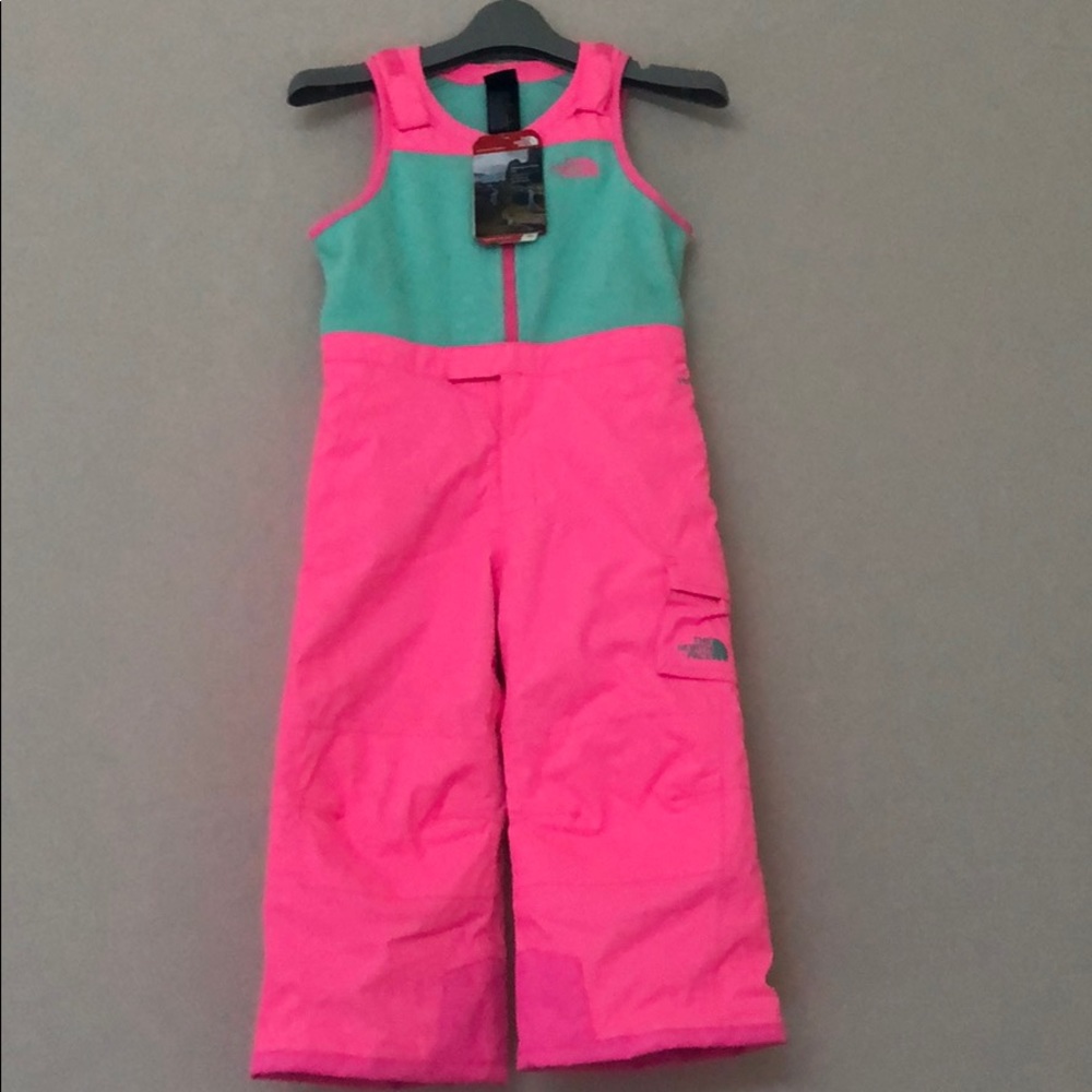 north face girl kid toddler 4T ski overall pants